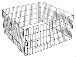 Precision Pet Ultimate Exercise Pen, Black, Small