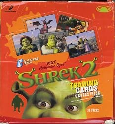 Shrek 2 Trading Card Box - 36 Packs Per Box