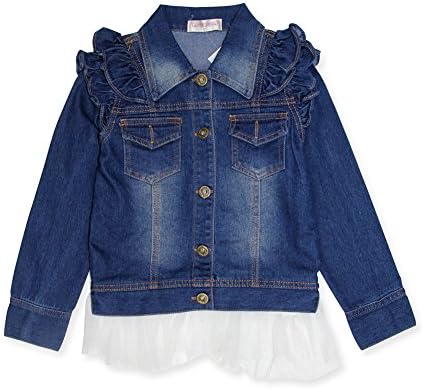 SSNF Little Girl's Butterfly Sleeve Denim Jacket Coat 4T
