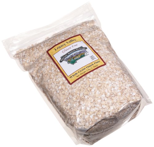 Legacy Valley Certified Gluten Free Whole Grain Quick Oats, 48-Ounce Pouches (Pack of 2)
