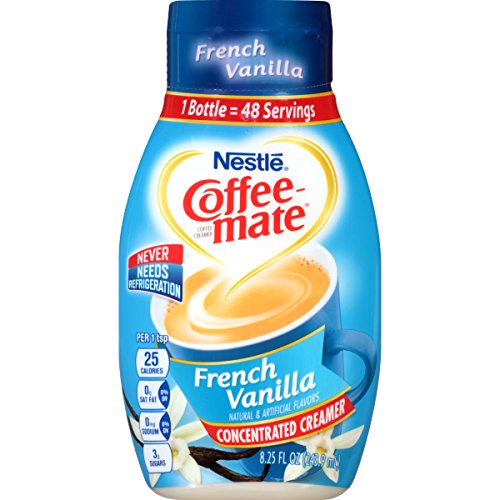 NESTLE COFFEEMATE Coffee Creamer, French Vanilla, 8.25 oz liquid