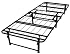 Twin Size Quad-Fold Folding Bed Frame