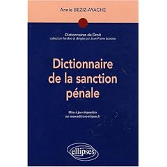 Dictionnaire de la Sanction P�nale