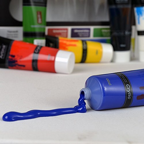 Imagen 4 de Artina - Set de 10 x 120 ml tubos de colores acrílicos - Calidad óptima - Ideal para profesionales y aficionados