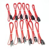 Aleratec SATA Data Cable, 18in - 12 Pack