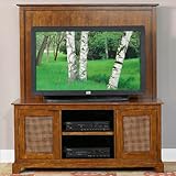 Home Styles Furniture Jamaican Bay 56 Inch Wood TV Stand in Mahogany