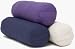 YogaAccessories (TM) Junior Round Cotton Yoga Bolster - Blue