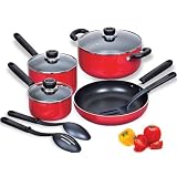 Cook N Home 10-Piece Aluminum Nonstick Cookware Set