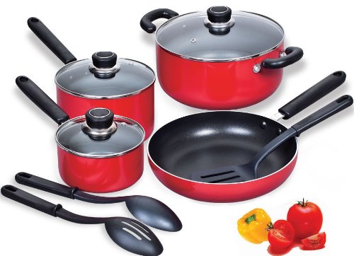 Cook N Home 10-Piece Aluminum Nonstick Cookware Set product image