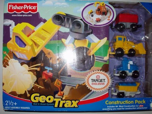 GeoTrax Rail & Road System Construction Pack: Mt. Blast Construction Co. & Big Rig Trucking
