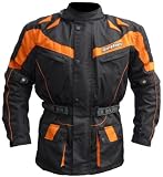 Motorrad Jacke Motorradjacke Tourenjacke Orange Gr. L