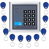 Docooler RFID Proximity Door Entry Access Control System + 10 Key Fobs (Style 1)
