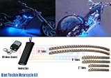 6pc Blue LED Flexible Motorcycle Lights