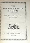 The Best Known Works of Ibsen
