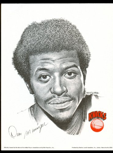 1974 Dean Meminger New York Knicks Lithograph