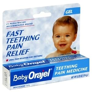 Baby Orajel Teething Pain Medicine, Gel, Cherry Flavor