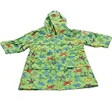 Pluie Pluie Boys Outerwear Green Frog Print Unlined Raincoat 12M-8