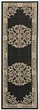 Safavieh Courtyard Collection CY2914-3908 Black and Sand Indoor/Outdoor Area Runner, 2-Feet 4-Inch by 9-Feet 11-Inch