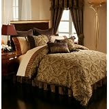 12 PC MAJESTIC FRESCO BED IN A BAG COMFORTER SET W  MATCHING SHEET SET PILLOWS , KING,... by Victorian Collections