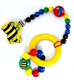 Eigenschaften Hess-Spielzeug, aus dem Erzgebirge / Janosch Kinderkette m.Rassel & Clips