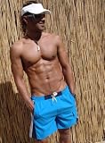 Hawaii-Short - Beachball Badehose Beach 2008 - Teflon-beschichtete Badeshort - 