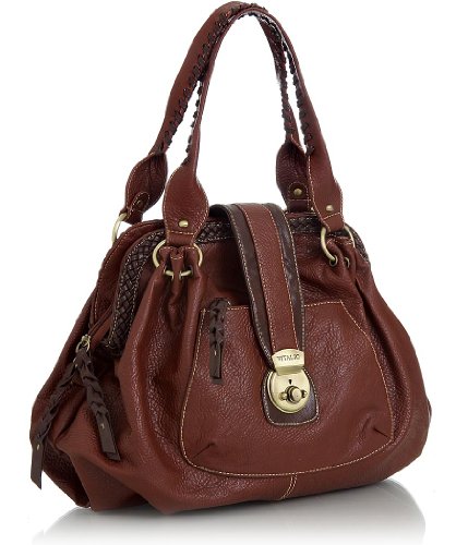Cognac Brown Vitalio Oversized ''Celina Satchel''