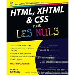 HTML, XHTML et CSS pour les nuls