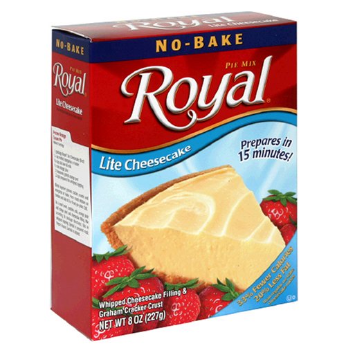 Royal No-Bake Cheesecake Mix Lite, 8-Ounce (Pack of 12) by Cakes