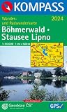 B�hmerwald, Stausee Lipno. 1 : 50 000: Wander- und Radwanderkarte. GPS-genau