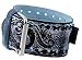Nemesis #SSN-K Wide Black Leather Cuff Tattoo Imprinted Band