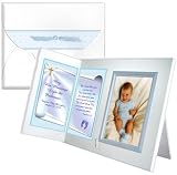"Numbers 6:24" Baptism, Christening, Baby Blessing Personalized Picture Frame Gift- Boy
