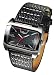 Umbro U515 Gents Black Leather Strap Analogue Watch With Black Dial