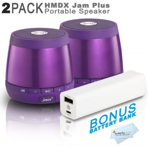 2 Pack HMDX HXP240PU Jam Plus Portable Speaker Allows You To Pair A