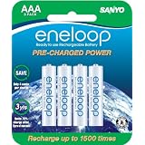 Buy Sanyo NEW 1500 eneloop 8 Pack AAA Ni-MH Pre-Charged Rechargeable Batteries