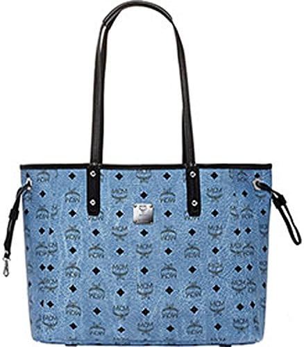 2015 MCM SHOPPER PROJECT Reversible Medium Shopper Bag Beige - MWP5SVI38IG /Beige, Black, Chark Pink, Cognac, Denim, White (Denim)