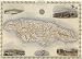 1800's JAMAICA KINGSTON PORT ANTONIO MAP VINTAGE POSTER