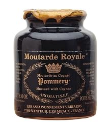 Royal Mustard Pommery Mustard with Cognac in Pottery Crock