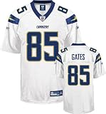 Antonio Gates Youth Jersey: Reebok White Replica #85 San Diego Chargers Jersey - Small (8)