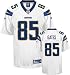 Antonio Gates Youth Jersey: Reebok White Replica #85 San Diego Chargers Jersey - Small (8)