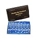 Quality Professional Double 6 Dominoe Set 28 with Choice of Color Tiles (Blue)