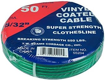 #5 Plastic Eagle or Vinyl Covered Cable Clothesline available in 50' and 100' hanks