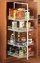 KV Real Solutions Center-Mount Pantry Roll-Out, White