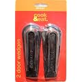 Pack of 2 Black Rubber Door Wedges