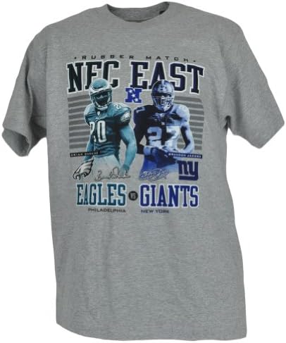 NFL Reebok Rubber Match Philadelphia Eagles Vs New York Giants Mens Medium Shirt
