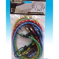 4x Gep�ckspinne Spannseil Spanngummi Gummiseil Gurt mit Haken