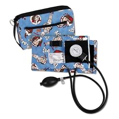 NCD Medical/Prestige Medical  882-BHB Premium Aneroid Sphygmomanometer with Matching Carrying Case-Betty Boop Blue Hearts