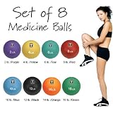 Body Solid Set of 8 Medicine Balls (2, 4, 6, 8, 10,12, 14 & 16 lb. Balls) BSTMB/SET 2-16