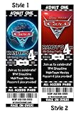 Disney Cars 2 Custom Party Photo Invitation Tickets - You Print