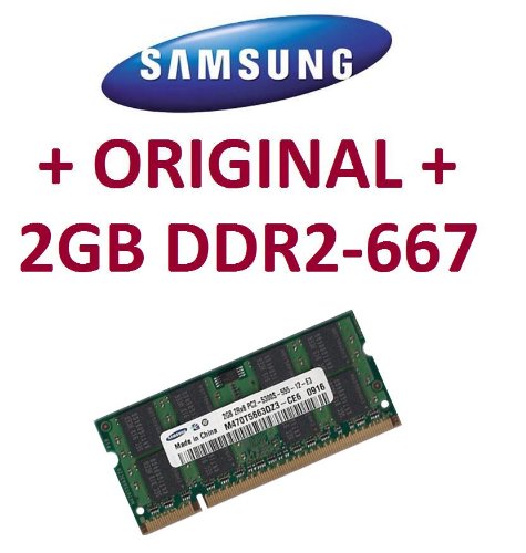 Samsung original 2 GB 200 pin DDR2-667 (PC2-5300) 128Mx8x16 double side (M378T5663QZ3-CE6)