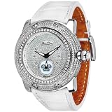 Glam Rock Women's GR80016 Special Edition Collection Diamond Leather Watch